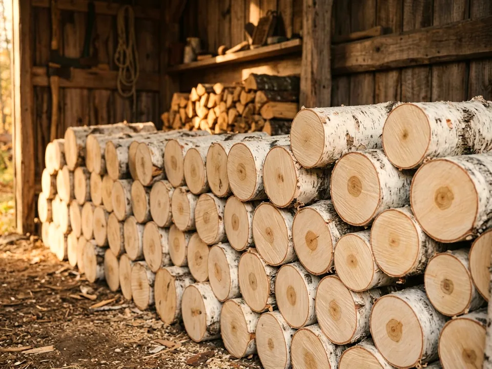 Берёзовый кругляк (неколотые дрова) — фото партии, Тобольск